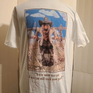 CHRIS HAMMACK VTG SHIRT M VERY RARE NWT 1992 DO U FEEL LUCKY PUNK ONEITA USA